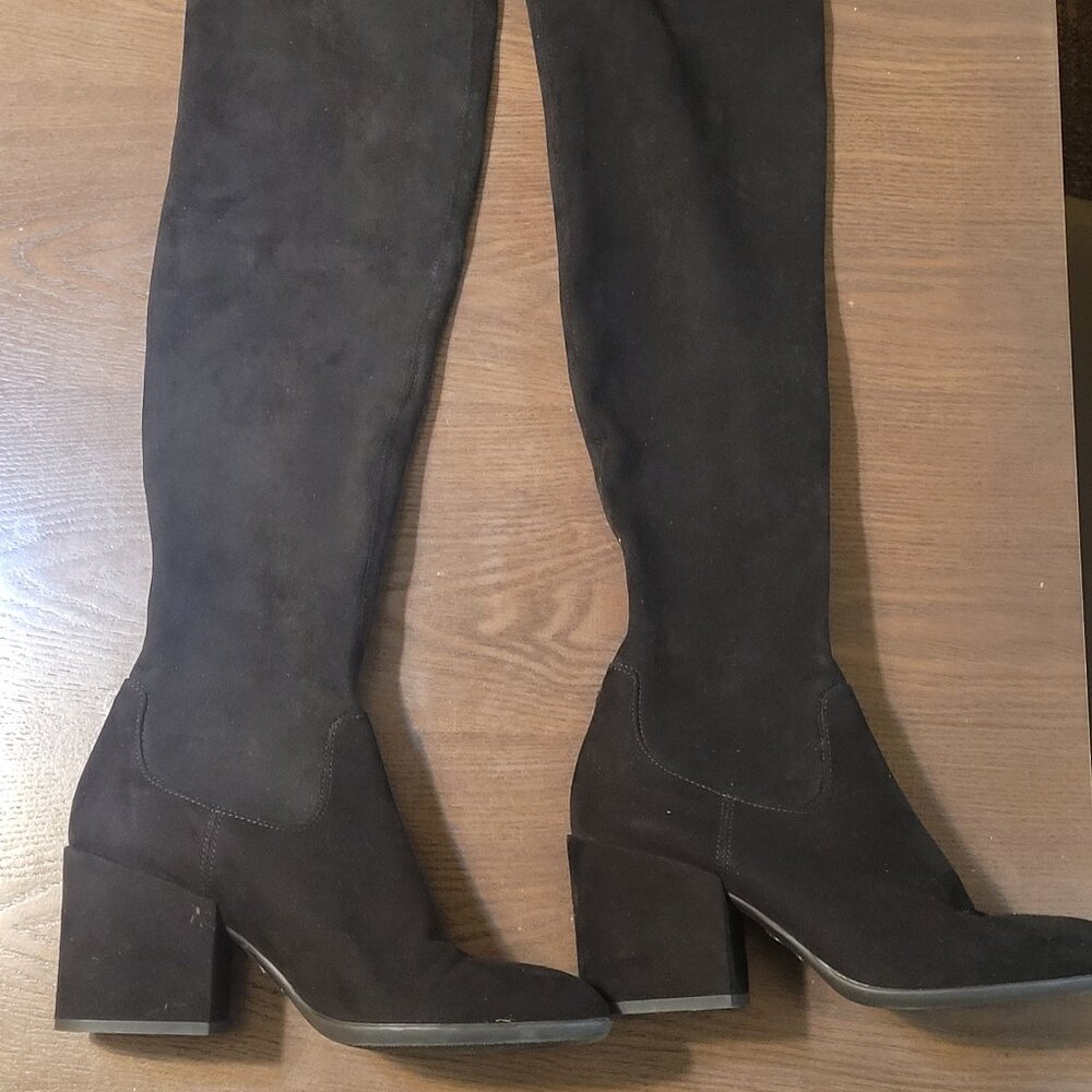 Black Suede Women's Thigh High Boots from Schutz. Same Day Shipping.